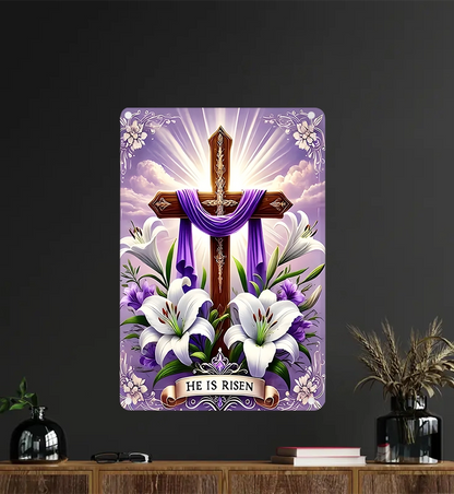 Shineful 2D Metal Sign Cross of Hope