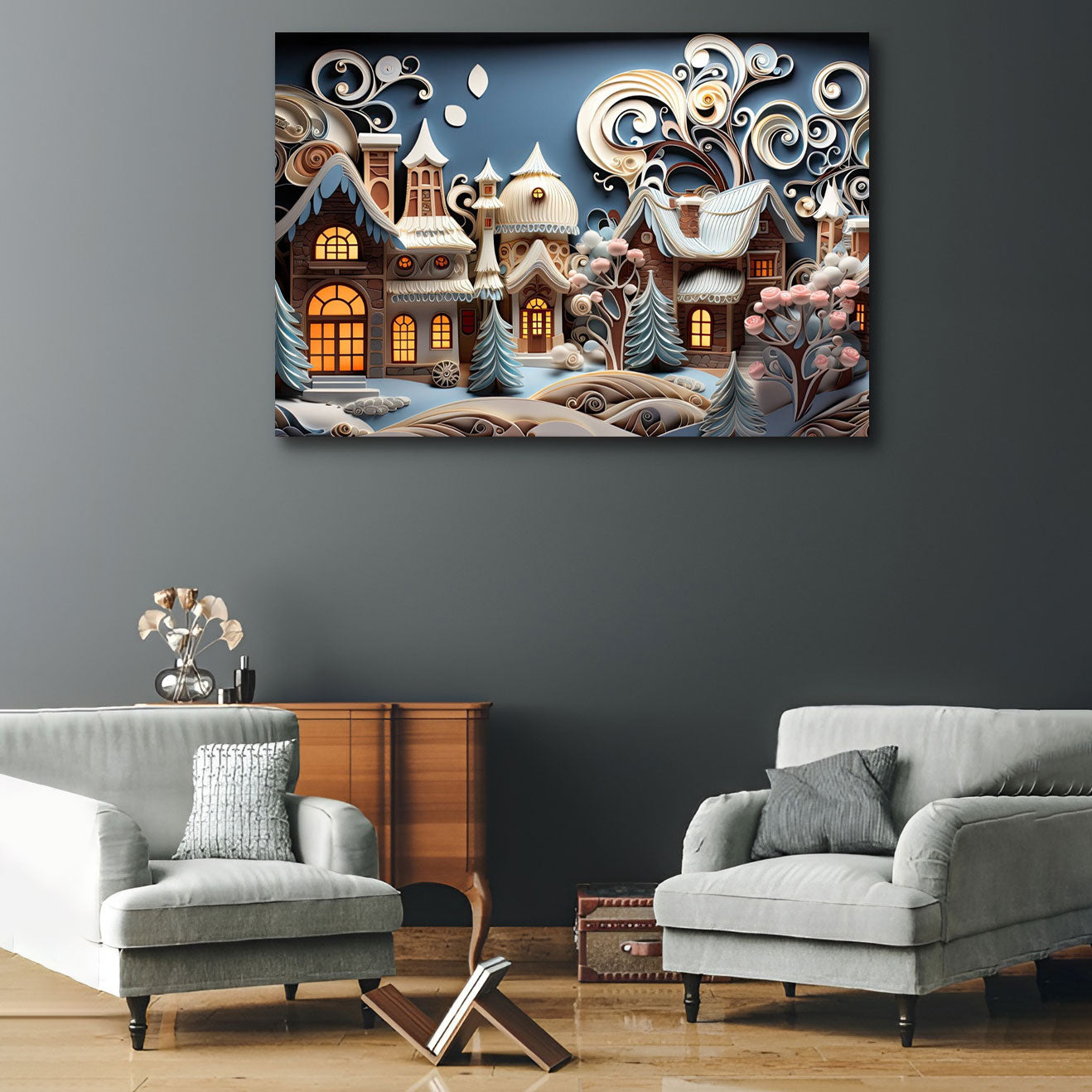 Shineful 2D Metal Sign Wintertime