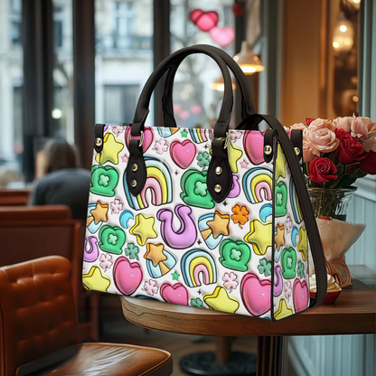 Shineful Leather Bag Lucky Charms