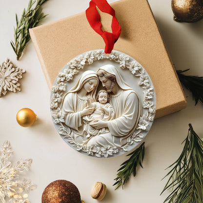 Shineful Acrylic Ornament Custom Photo Christmas Holy Family Blessed