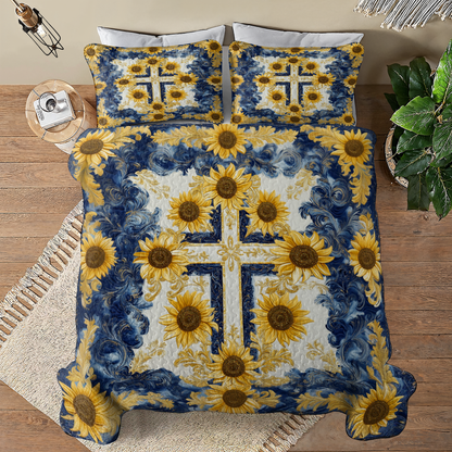 Shineful All Season Quilt 3-Piece Set Gorgeous God Love