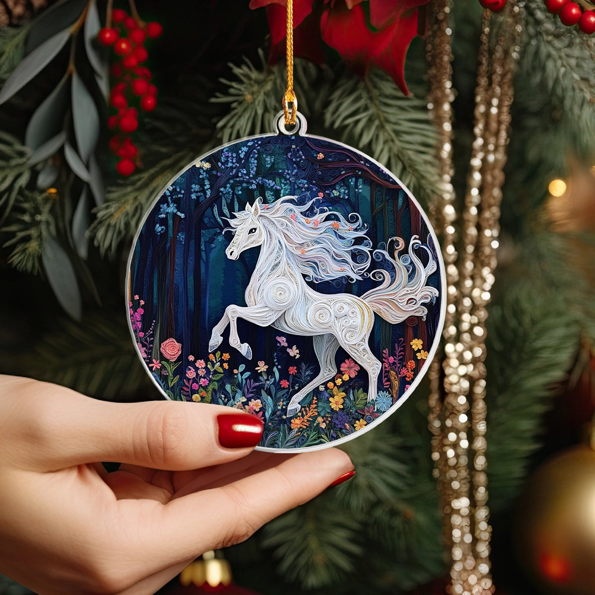 Shineful 2D Acrylic Ornament Whimsical Horse Dream