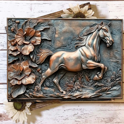 Shineful 2D Metal Sign Galloping Horse