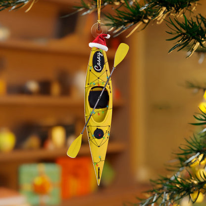 Shineful 2D Acrylic Ornament - Personalized Kayak Collection