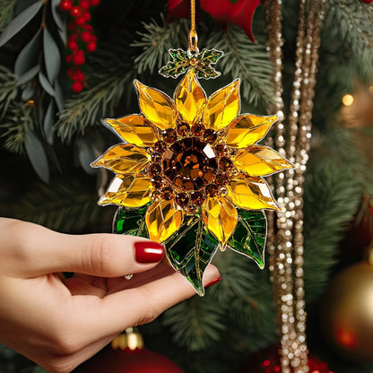 Shineful 2D Acrylic Ornament Sunflower Sunny Side Up