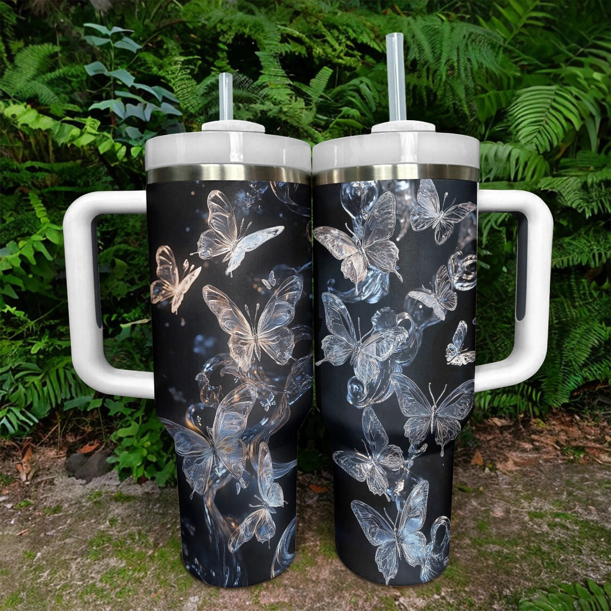 Shineful Glossy Tumbler Midnight Butterfly Glow