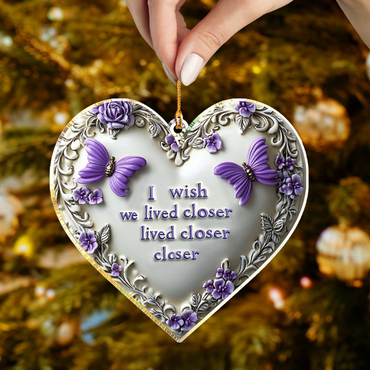 Shineful 2D Acrylic Ornament I Miss You