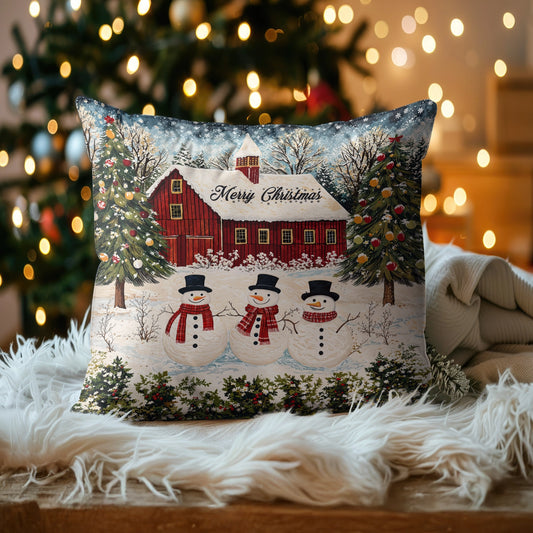 Housse de coussin, taie d'oreiller, taies d'oreiller Shineful 2D Print - Coussin de charme Country Christmas