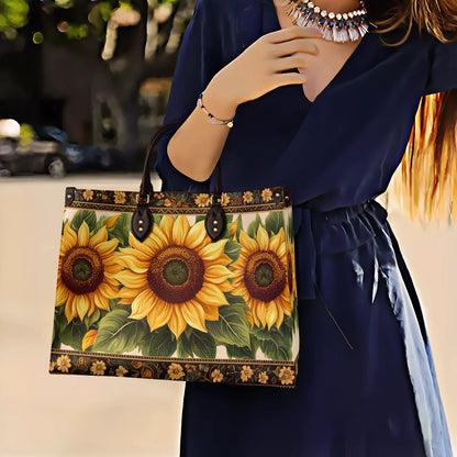 Shineful Leather Bag Sunlit Elegance