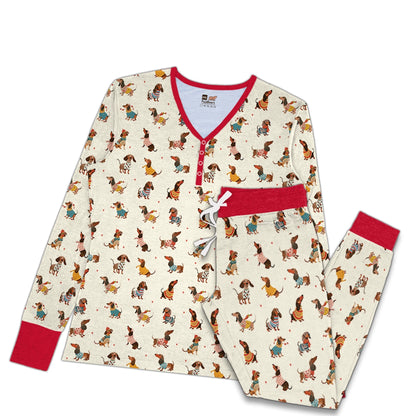 Shineful Pajama Sets Dachshund Style Wiener