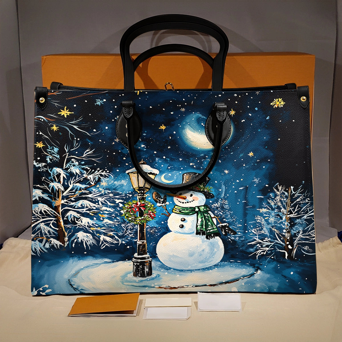 Shineful Leather Bag Frosty Night