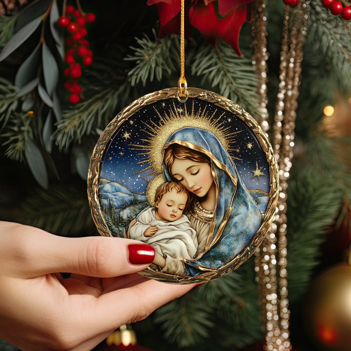 Shineful 2D Acrylic Ornament - Holy Mother and Child Christmas