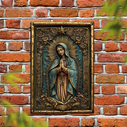 Shineful 2D Metal Sign Our Lady Of Guadalupe