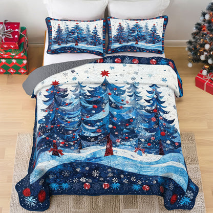 Shineful All Season Quilt 3-Piece Set Evergreen Dreams