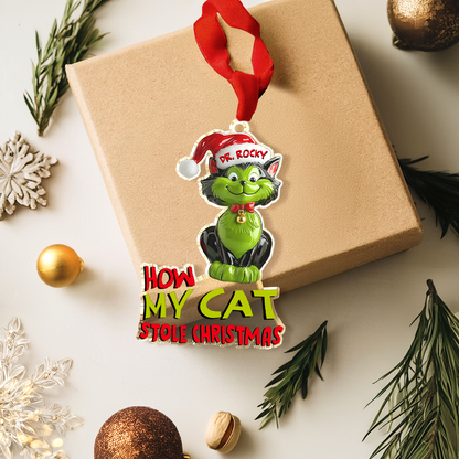 Shineful Personalized 2D Acrylic Ornament How My Cat Stole Christmas