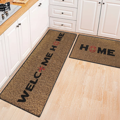 Shineful Ultra-Thin Non Skid Floor Mat, Kitchen Rugs Firefighter's Welcome Home