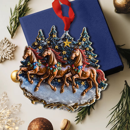 Shineful 2D Acrylic Ornament Galloping Through the Holidays