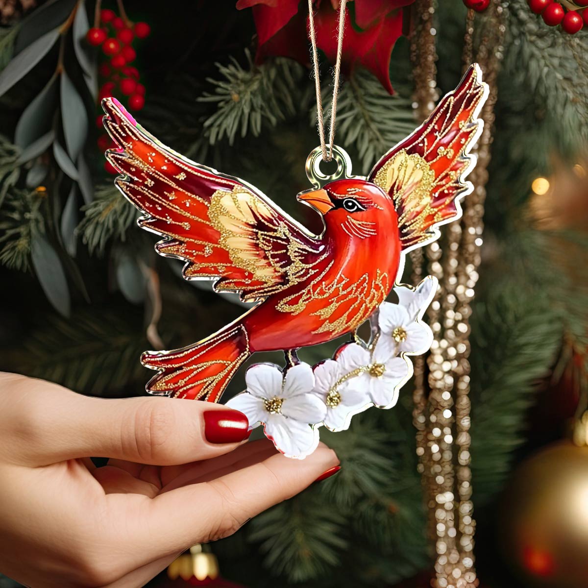 Shineful 2D Acrylic Ornament Winter Flight