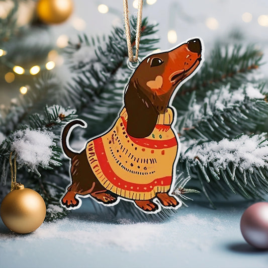 Shineful Acrylic Ornament Dachshund Delight