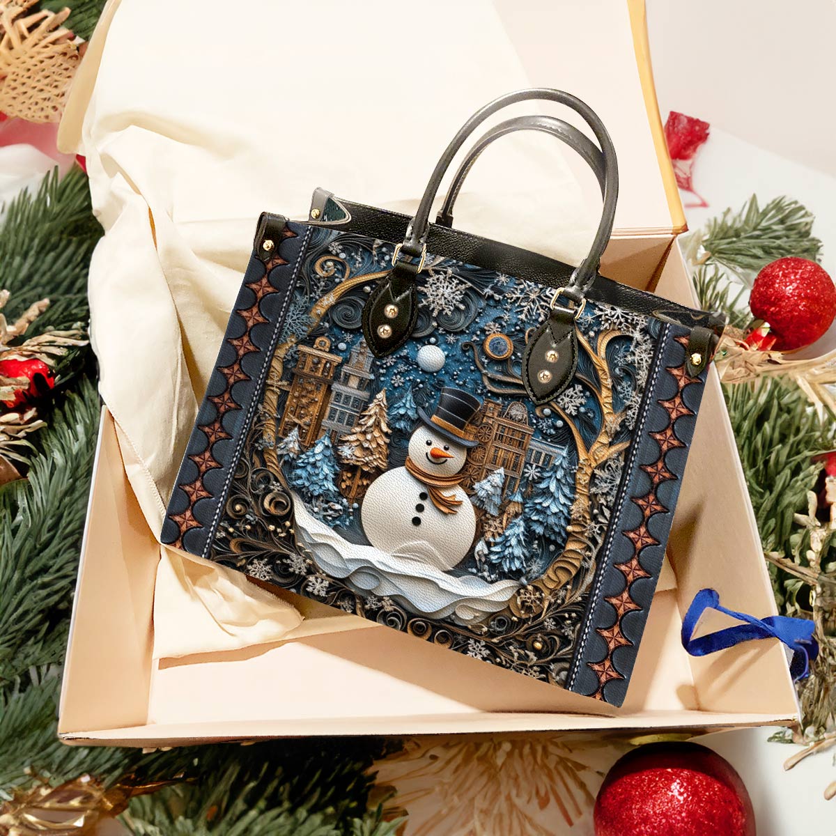 Shineful Leather Bag Frosty Night Cheer