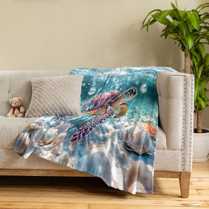 Shineful Fleece Blanket Sea Treasure