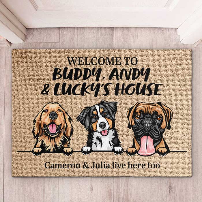 Personalized dog doormats hotsell