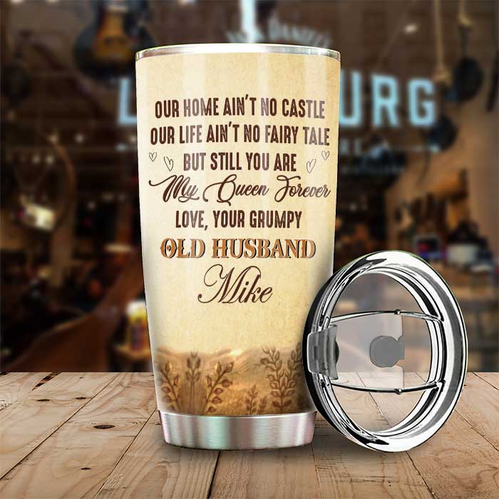 Shineful Tumbler Gift Husband Wife - To My Wife, You Are My Queen Forever