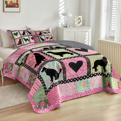 Shineful All Season Quilt 3-Piece Set Sweet Dream Pink Buddies