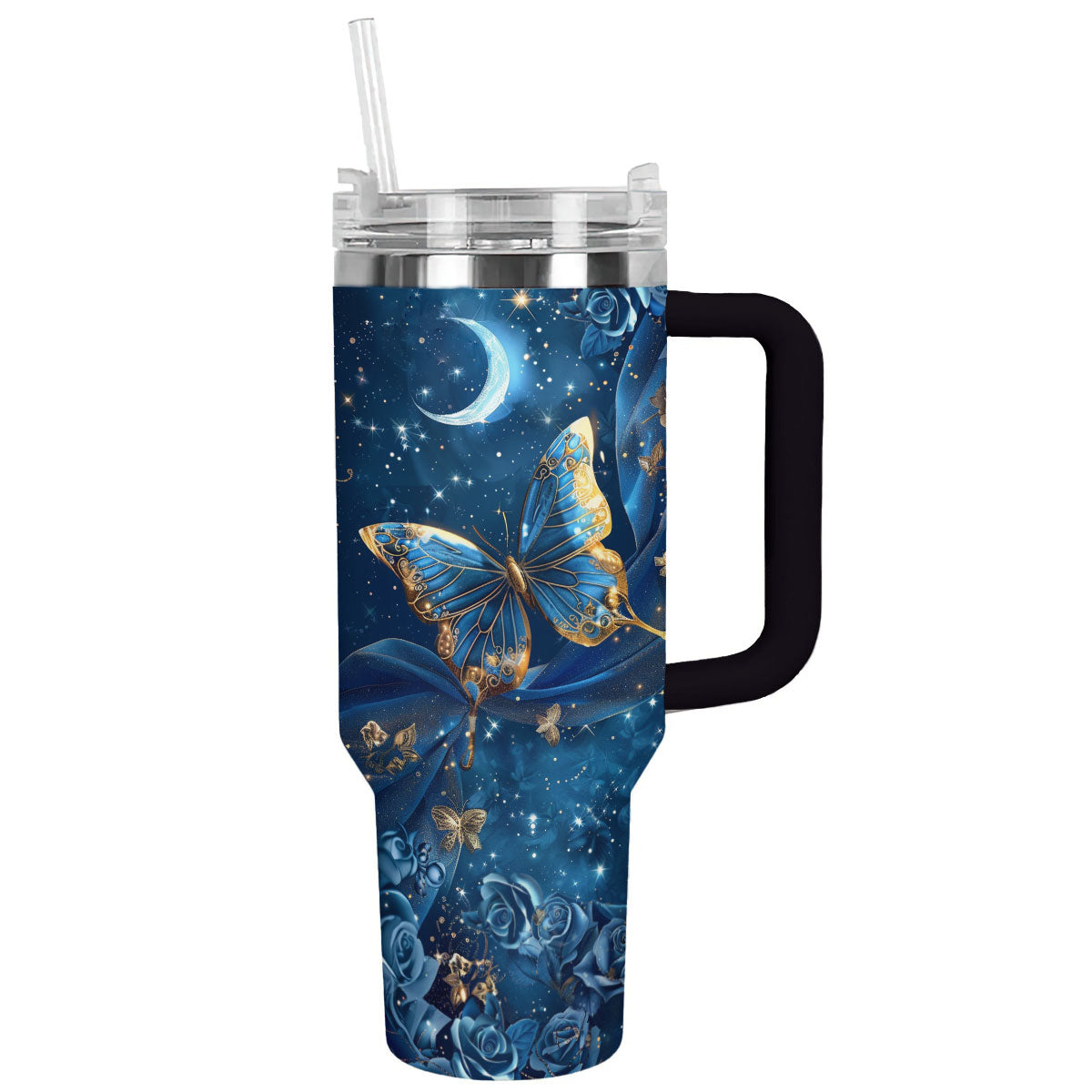 Shineful Tumbler Rose Butterfly