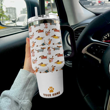 Dachshund 40 Oz Shineful™ Tumbler Sprightly Nl09 Black 40Oz