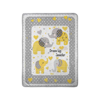 Shineful All Season Quilt 3-Piece Set Personalized Dream Big