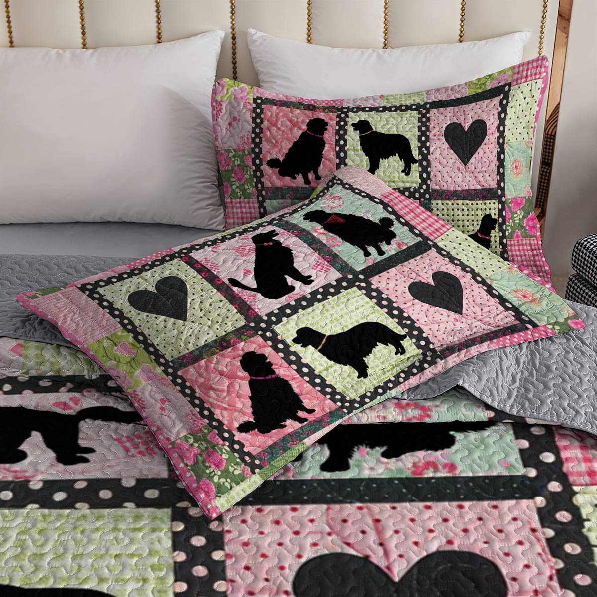 Shineful All Season Quilt 3-Piece Set Sweet Dream Pink Buddies