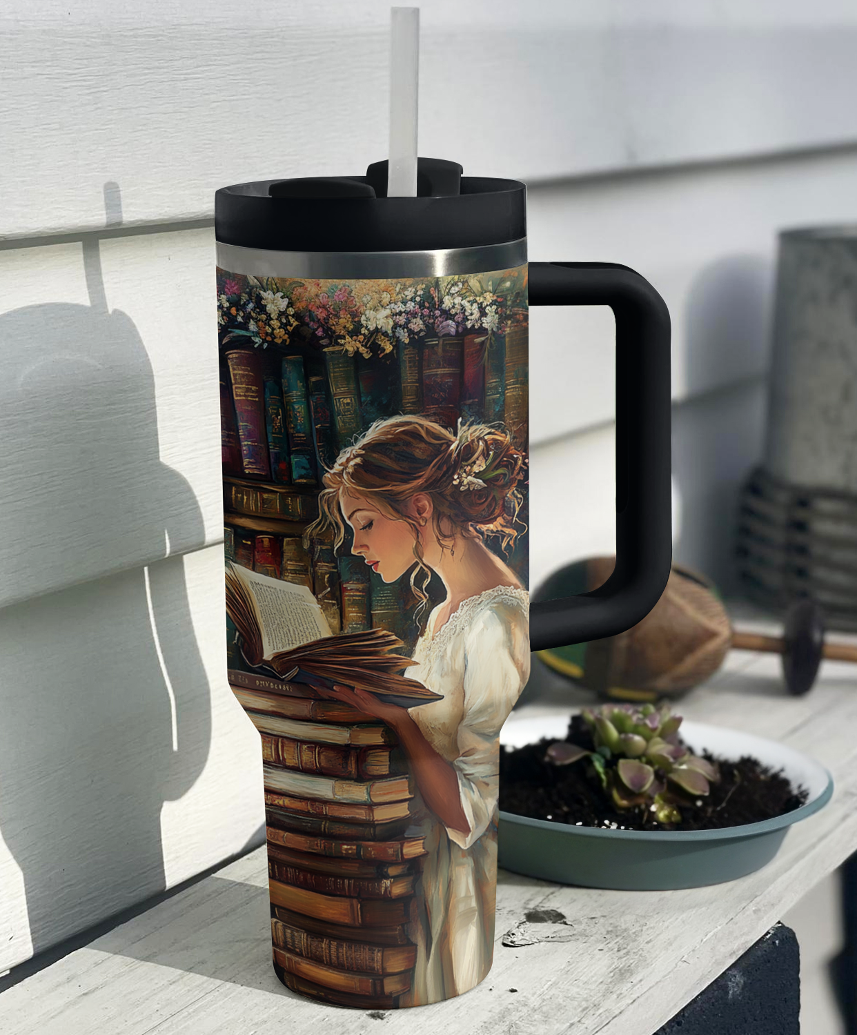 Shineful Tumbler Vintage Book Lover