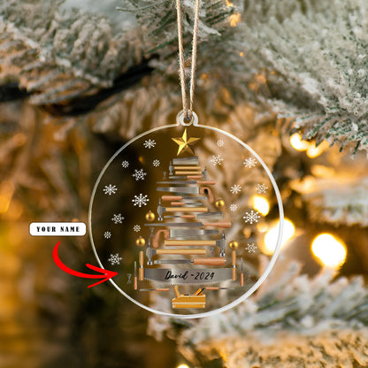 Shineful Personalized 2D Acrylic Ornament - Carpenter's Christmas Tree