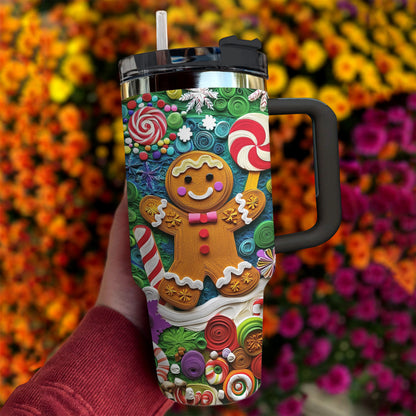 Shineful Tumbler Gingerbread Man Christmas