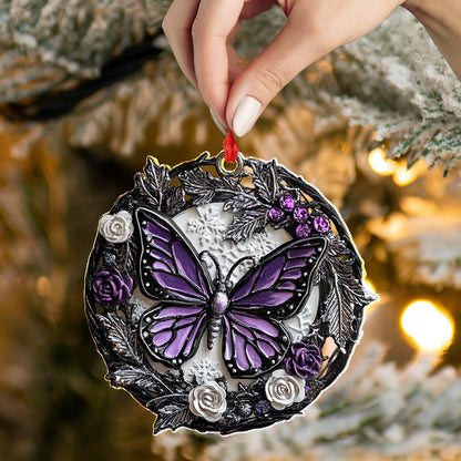 Shineful 2D Acrylic Ornament Midnight Bloom Butterfly