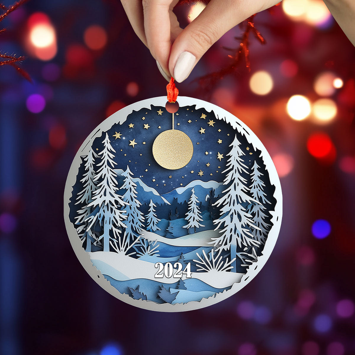 Shineful 2D Acrylic Ornament - Winter Wonderland Ornament