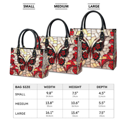 Shineful Leather Bag Butterfly Mosaic