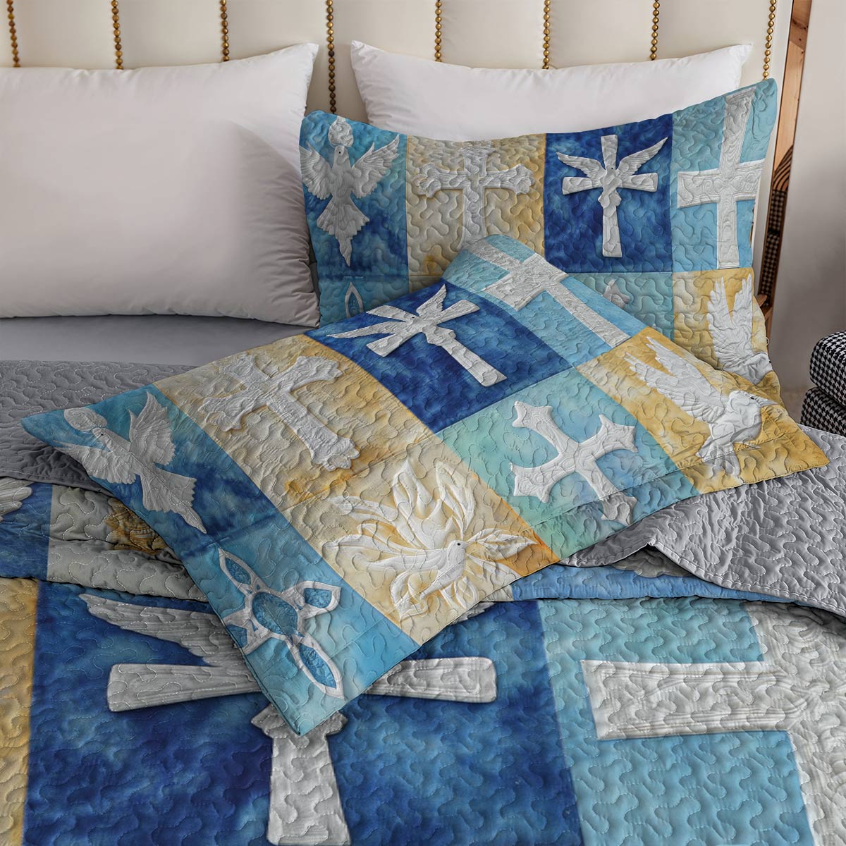 Shineful All Season Quilt 3-Piece Set - Heavenly Peace