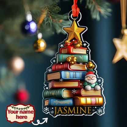 Shineful 2D Acrylic Ornament Personalized Book Tree