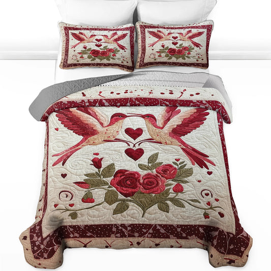 Shineful All Season Quilt 3-Piece Set Valentine Sweetheart Symphony