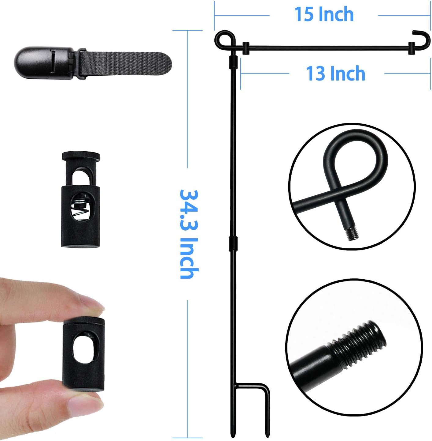 Garden Flag Stand, Flag Pole Holder