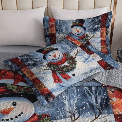 Shineful All Season Quilt 3-Piece Set Snowy Smile