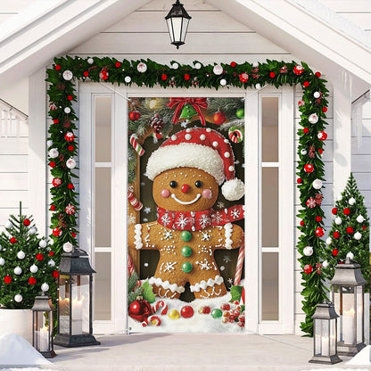 Shineful Door Cover Gingerbread Joy