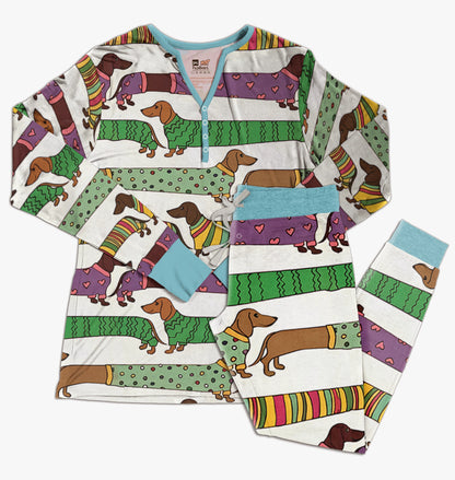 Shineful Pajama Sets Cute Dachshunds