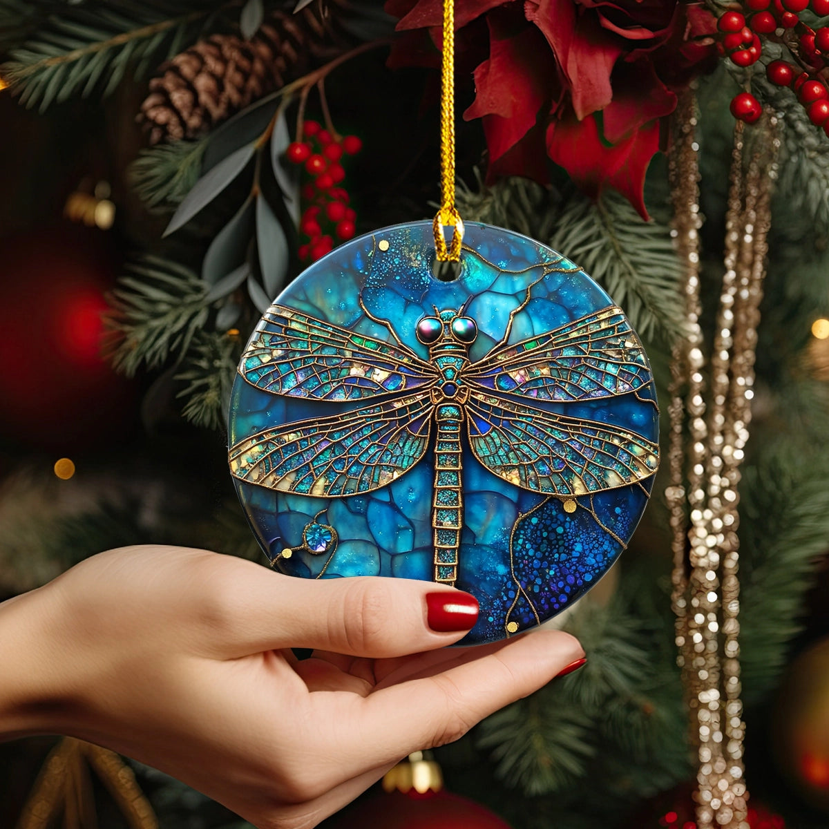 Shineful 2D Acrylic Ornament Mystic Dragonfly Elegance