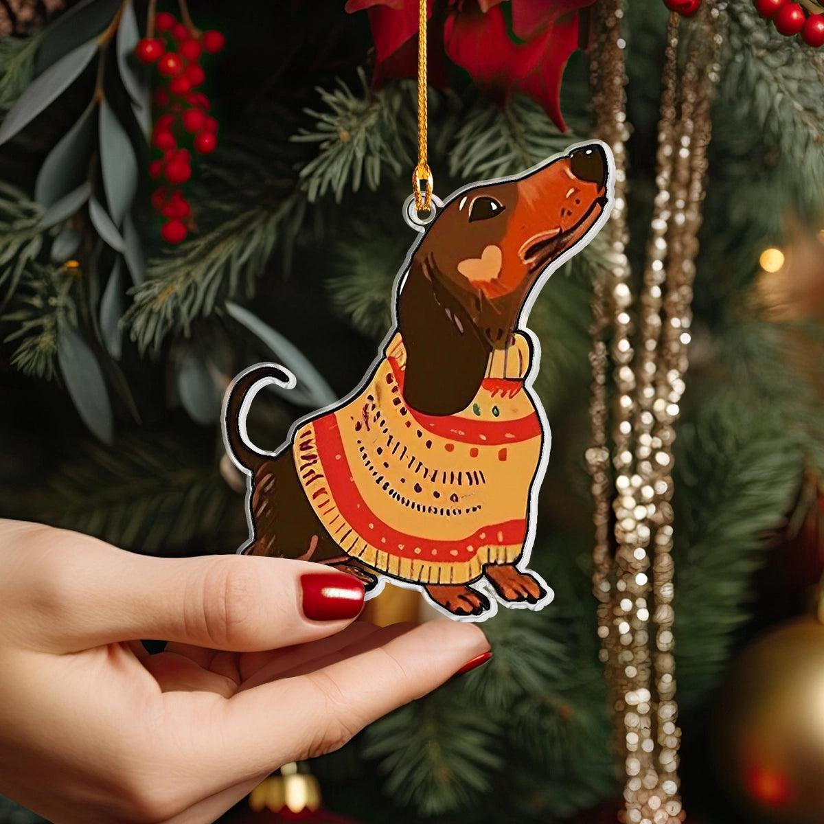 Shineful Acrylic Ornament Dachshund Delight