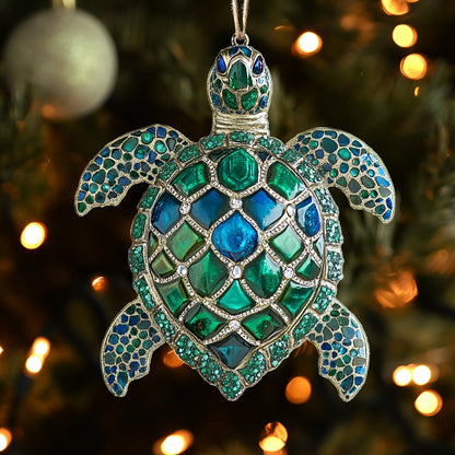 Shineful 2D Acrylic Ornament Sea Turtle Sparkle