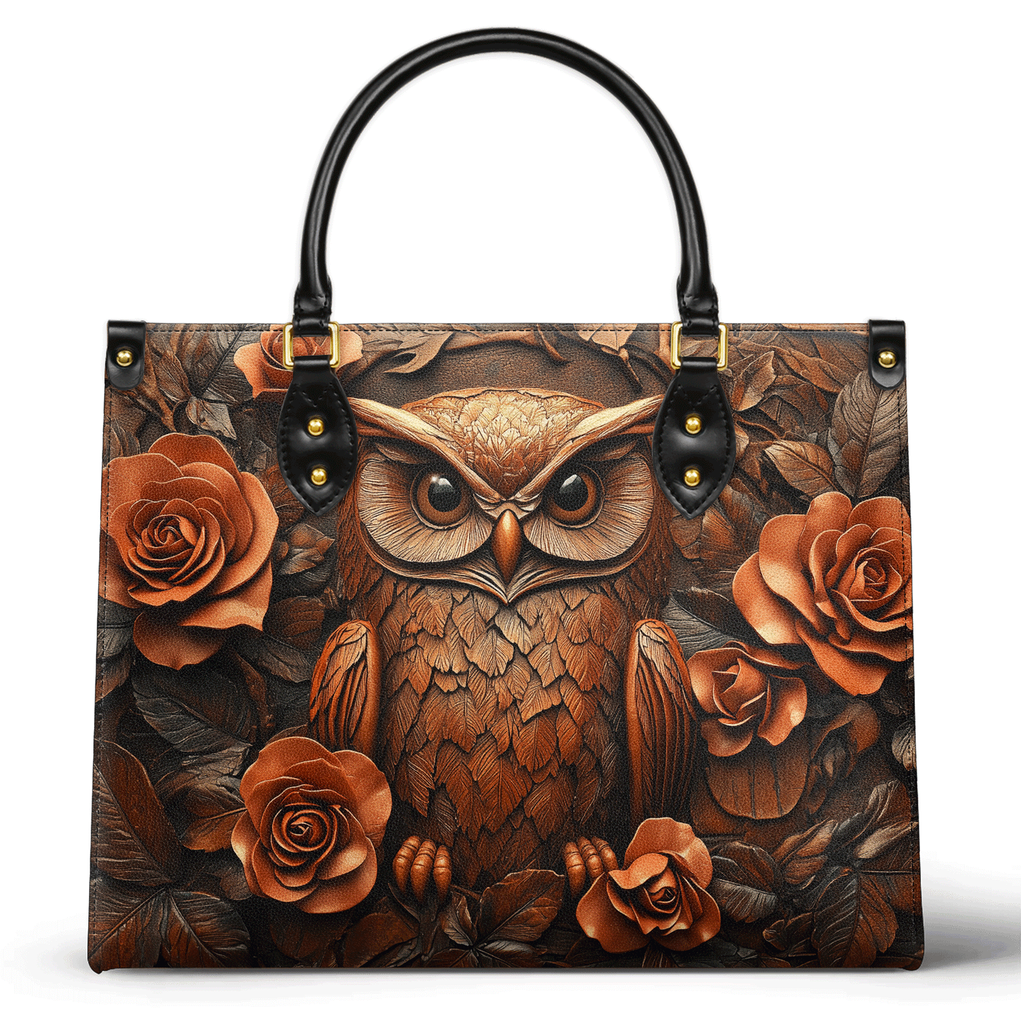 Shineful Leather Bag - Amber Rose Owl