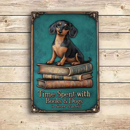 Shineful 2D Metal Sign Book Buddy